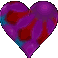 A colorful heart graphic that spins.